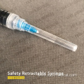 Single Use Safety Syringe with Retractable Needle